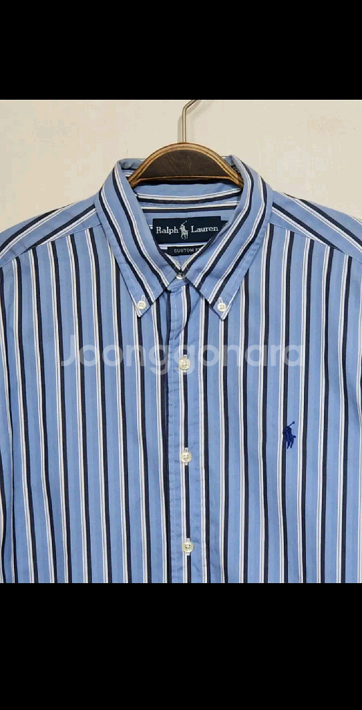 (L) 랄프로렌 폴로 셔츠 스트라이프 로고 남방 캐주얼--1