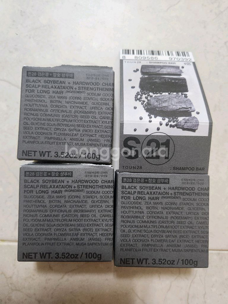 톤28 샴푸바 s21 3개 (검은콩+참숯 샴푸바)--0