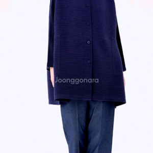 미이세이미야케 플리츠플리즈 웜플리츠 가디건 자켓 네이비 새상품