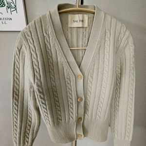 스모키앨리스 SAL THE 케이블 니트 가디건
