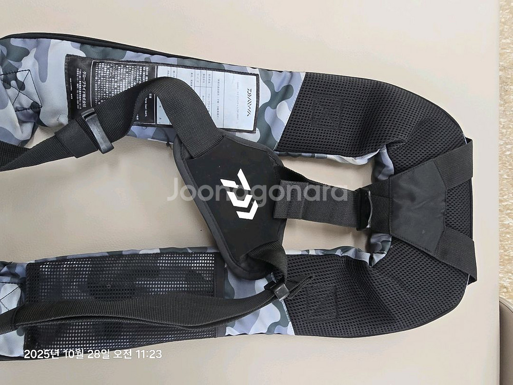 다이와 자동팽창 구명조끼 DF-9007 그레이카모--1