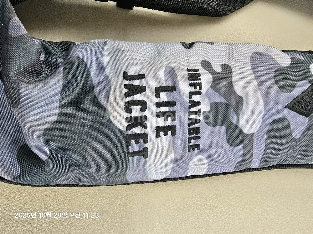 다이와 자동팽창 구명조끼 DF-9007 그레이카모--2