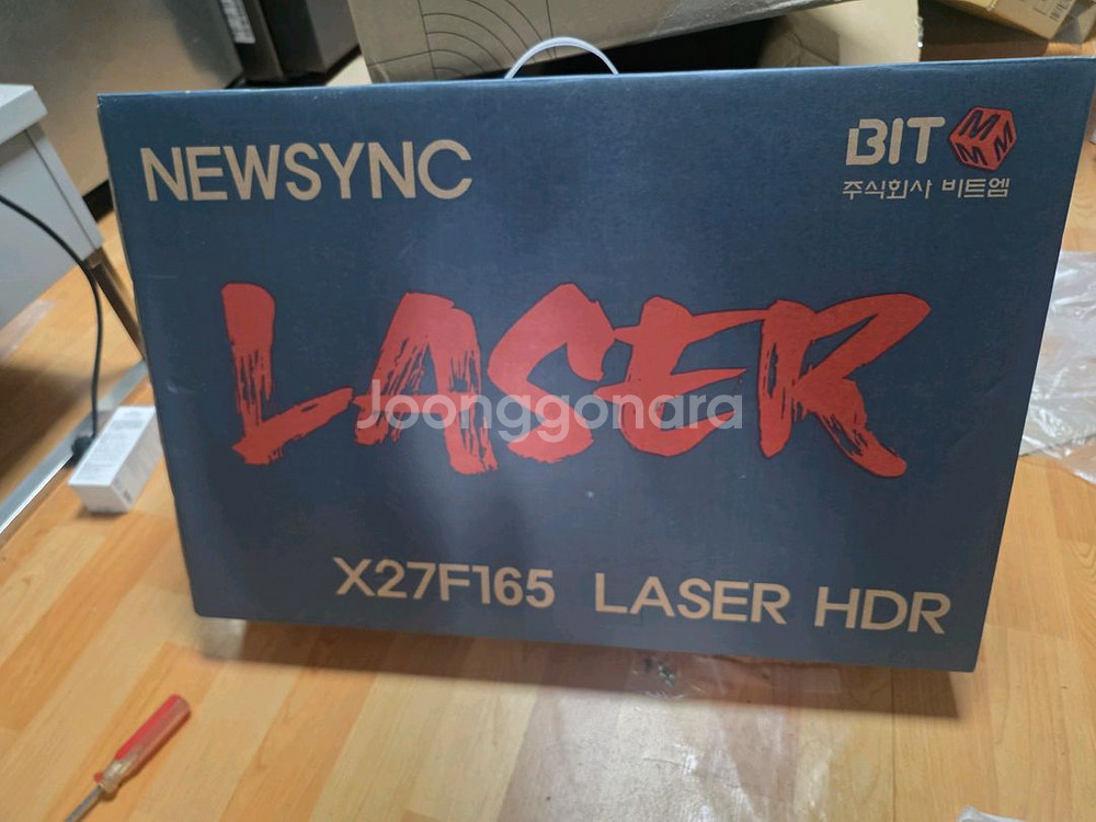 NEWSYNC X27F165 레이저 HDR 모니터 새제품 팝니다--0