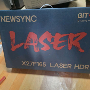 NEWSYNC X27F165 레이저 HDR 모니터 새제품 팝니다