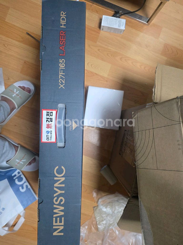 NEWSYNC X27F165 레이저 HDR 모니터 새제품 팝니다--1