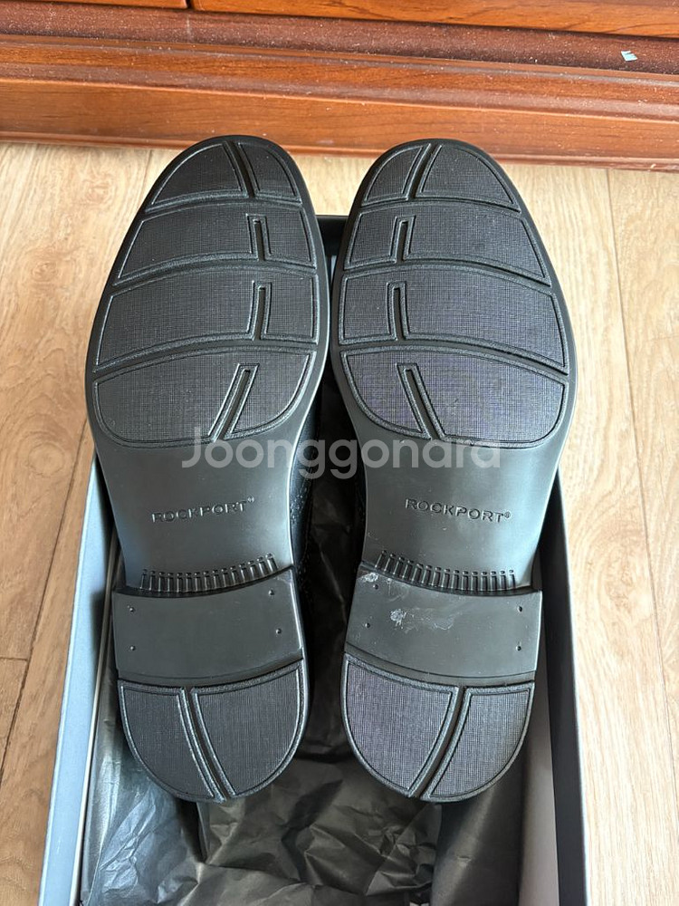 락포트 남성구두 윙팁 블랙 9.5W(나이키 기준 285)새제품--8