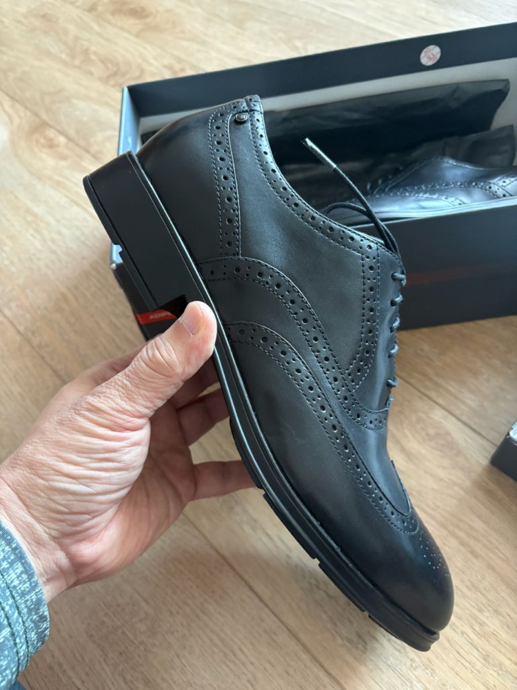 락포트 남성구두 윙팁 블랙 9.5W(나이키 기준 285)새제품--7