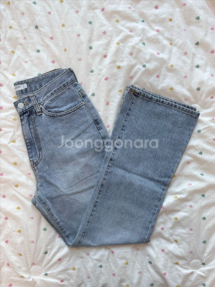 슬로우앤드 세미부츠컷 데님팬츠 그레이시중청 S--7
