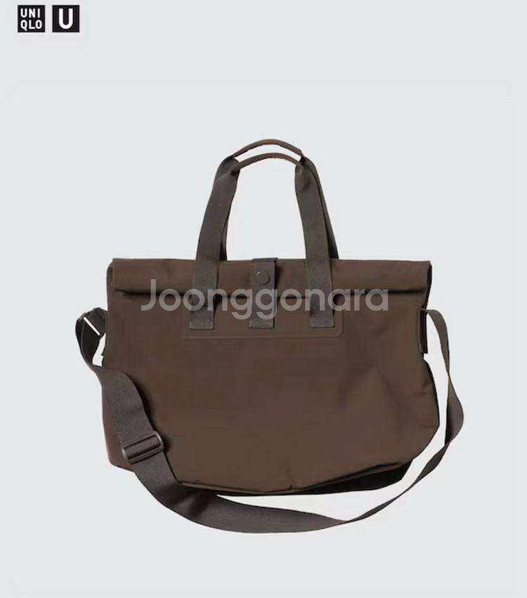 <택있음>유니클로 U 롤백(다크브라운)--0