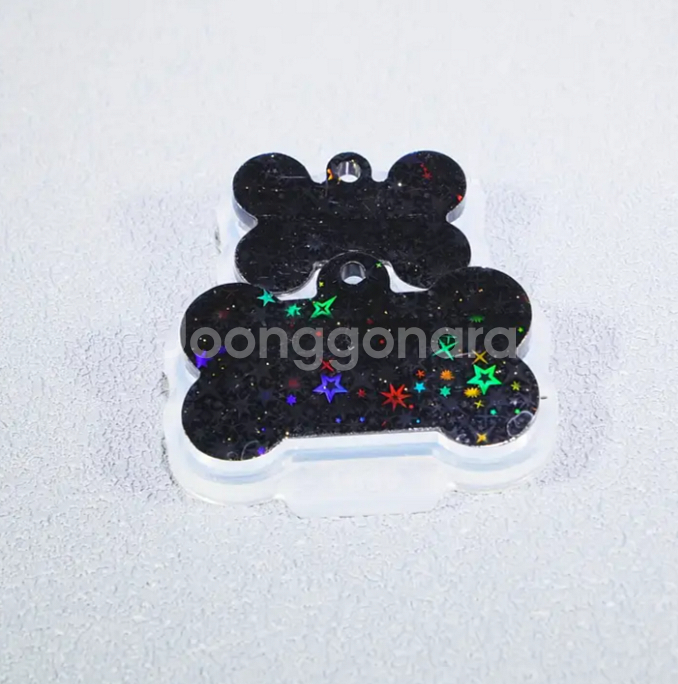 홀로그램 뼈다귀 레진몰드 판매 (몰드 사진 포함)--0