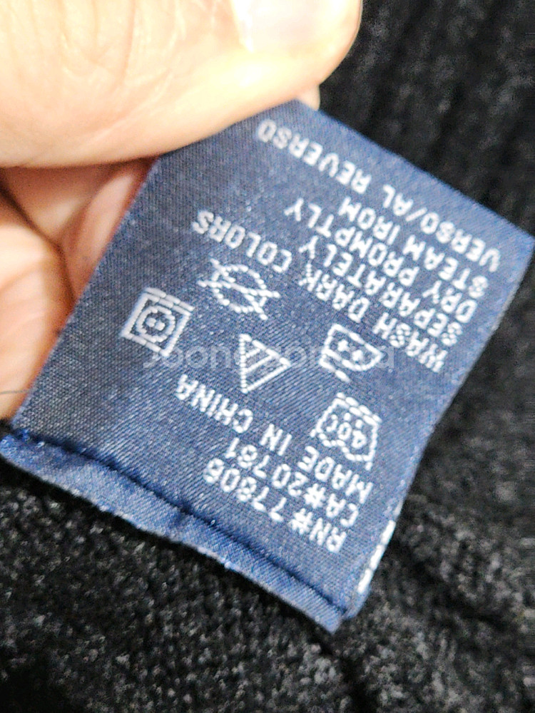 (L) 랄프로렌 폴로 꽈배기 니트 블랙 케이블 스웨터 브이넥--4