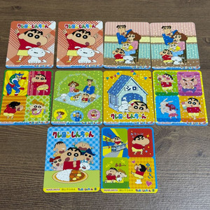 짱구 여름 한정판 후리가케 반짝이 씰 스티커 판매 10장 일괄