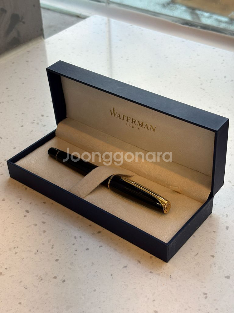 워터맨 찰스톤 만년필 F닙 골드 금장--0