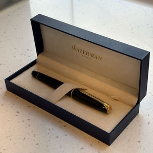 워터맨 찰스톤 만년필 F닙 골드 금장