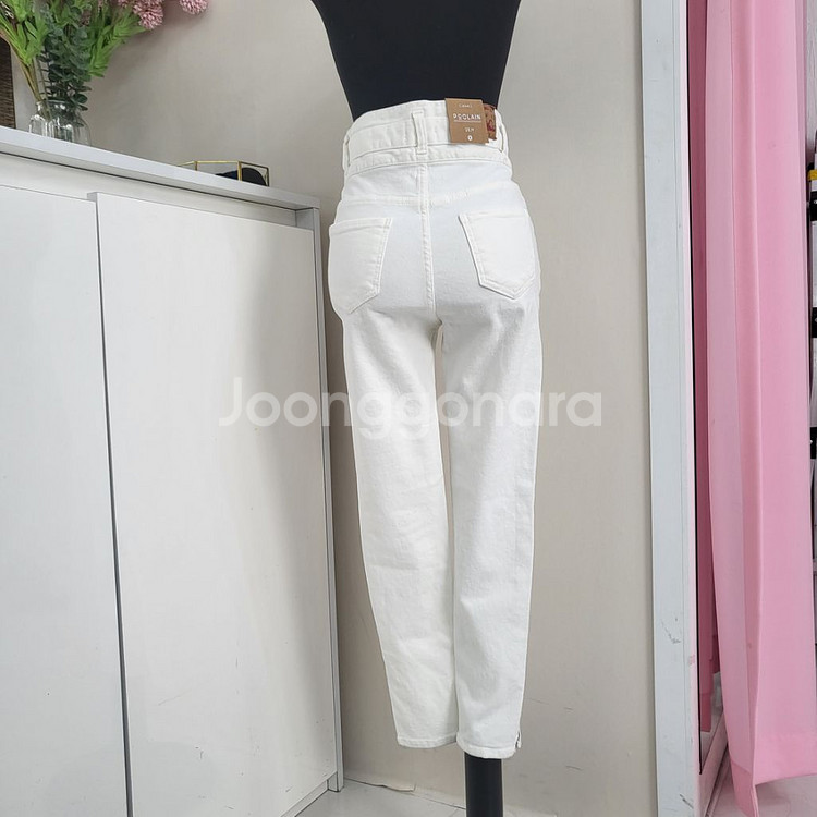 원버튼 하이웨스트 기모 스키니팬츠(S,M)--1