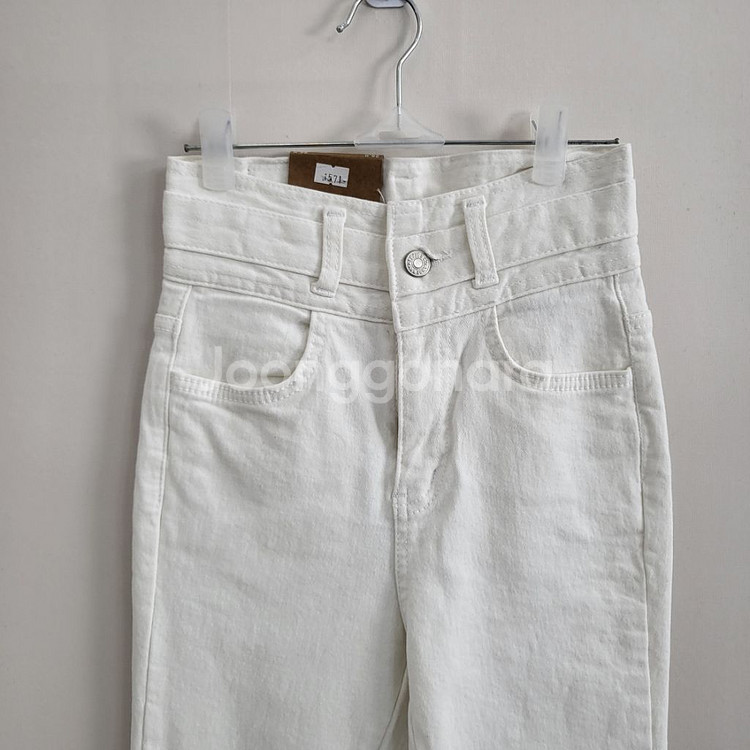 원버튼 하이웨스트 기모 스키니팬츠(S,M)--6