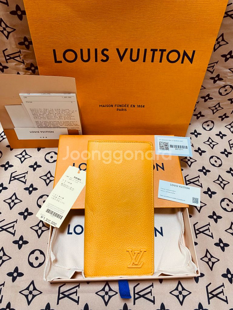 [풀구성] 루이비통 에어로그램 브라짜 월릿 장지갑--0