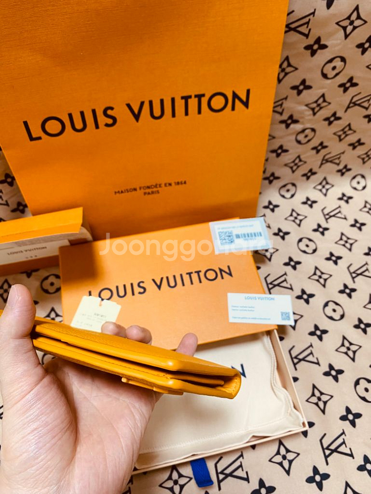 [풀구성] 루이비통 에어로그램 브라짜 월릿 장지갑--6