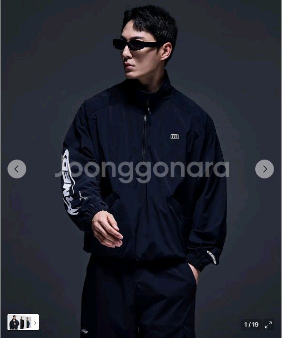 머슬암드 새상품 아노락 자켓 블랙 XL--0