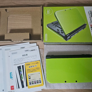 일판 닌텐도 new 3ds ll 라임블랙 박스셋 내용확인