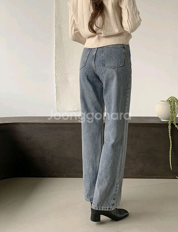 고고싱 루즈 오버 데님 팬츠 중청 XS / 니썸 베이델리 슬로우앤드 데일리쥬 블랙업 에드모어 매니크 어텀 바온--4