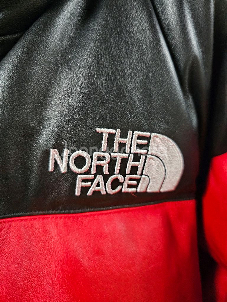 슈프림 노스페이스 눕시 레더--2