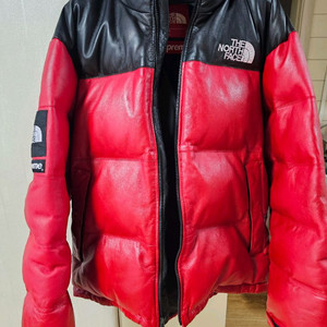 슈프림 노스페이스 눕시 레더