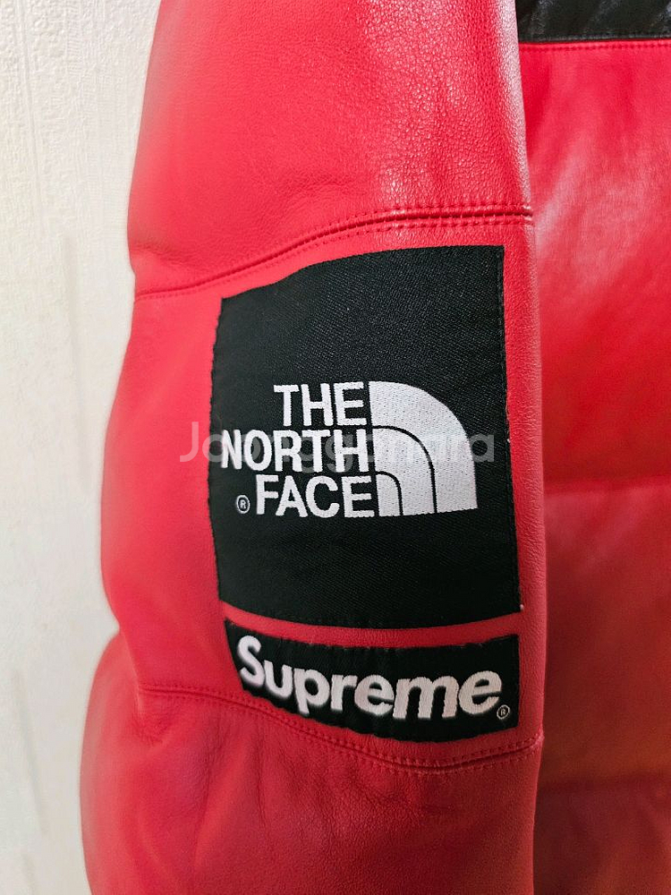 슈프림 노스페이스 눕시 레더--3