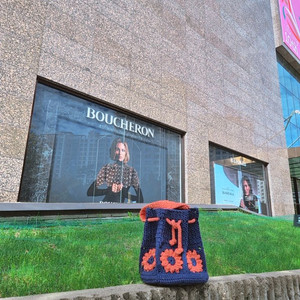 핸드메이드 가방 뜨개질 버킷백