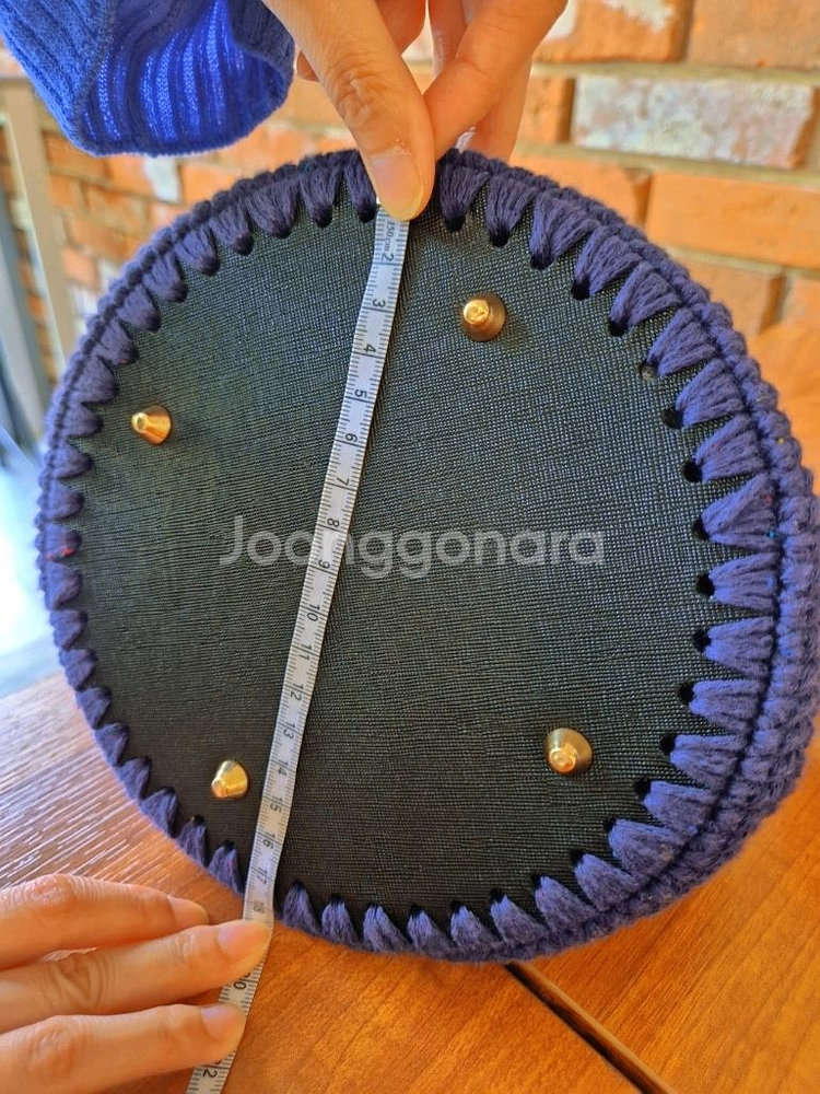 핸드메이드 가방 뜨개질 버킷백--5