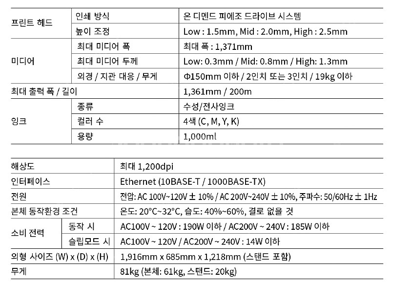 무토1341WR PRO 수성 1,300폭 대형실사 출력기+피딩기--4