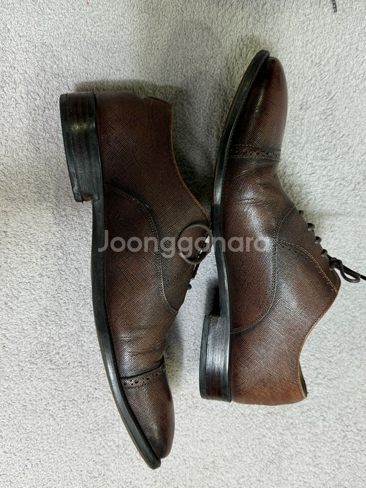 260E 탠디 브라운 사피아노 스트레이트 팁 구두--1