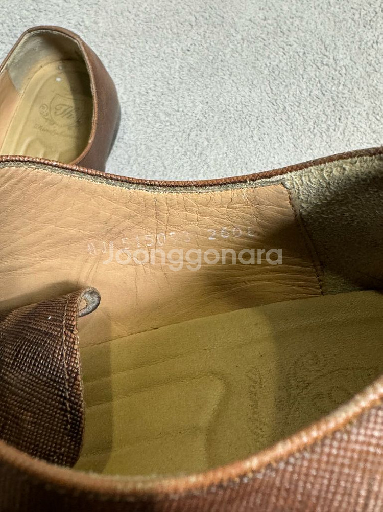 260E 탠디 브라운 사피아노 스트레이트 팁 구두--2