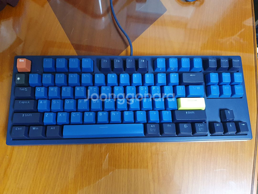 엔데버 무접점 기계식 키보드 35g 네이비 팝니다.--0