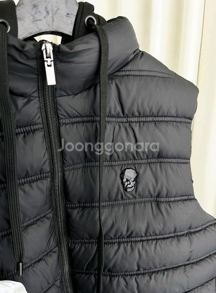 어메이징크리 후드 골프 패딩조끼--2