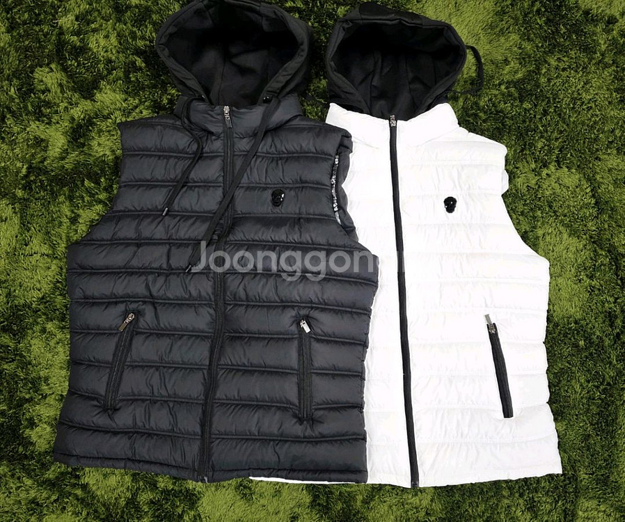어메이징크리 후드 골프 패딩조끼--7