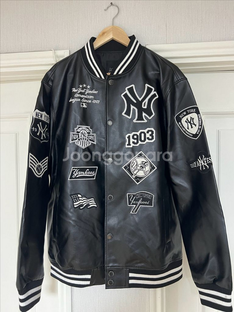 MLB 가죽 야구점퍼--0