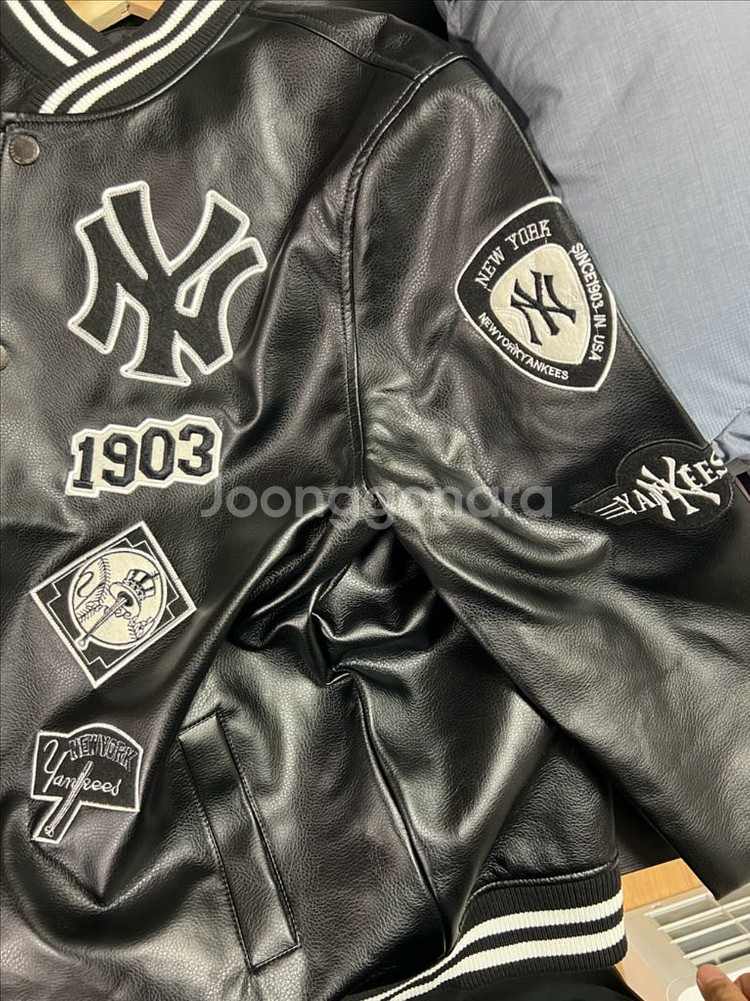 MLB 가죽 야구점퍼--4