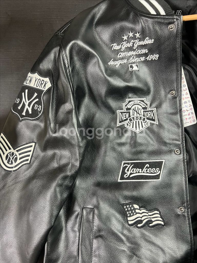 MLB 가죽 야구점퍼--3