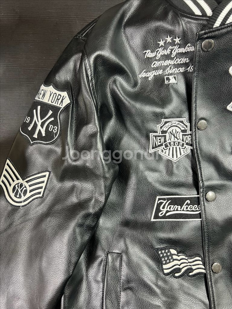 MLB 가죽 야구점퍼--2