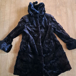 태림밍크 롱코트