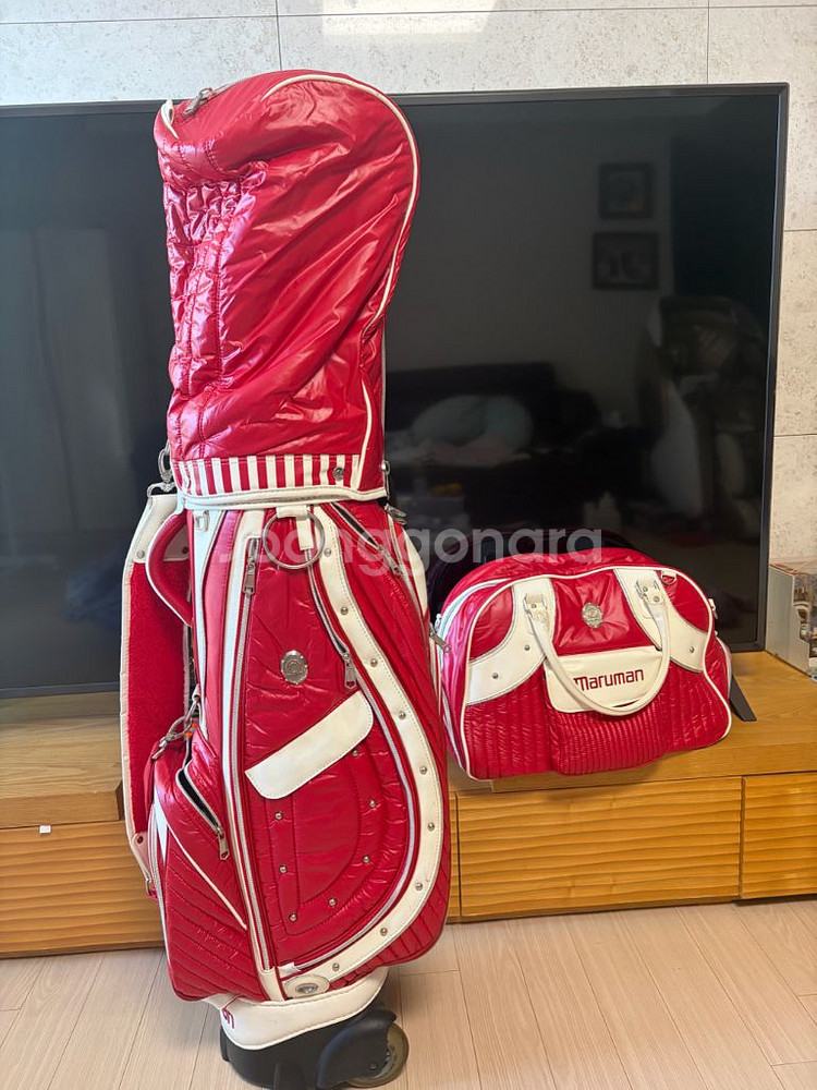 마루망 골프 캐디백 보스턴백 세트--0