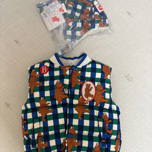 베베드피노 테디베어 패딩 베스트 세트 100