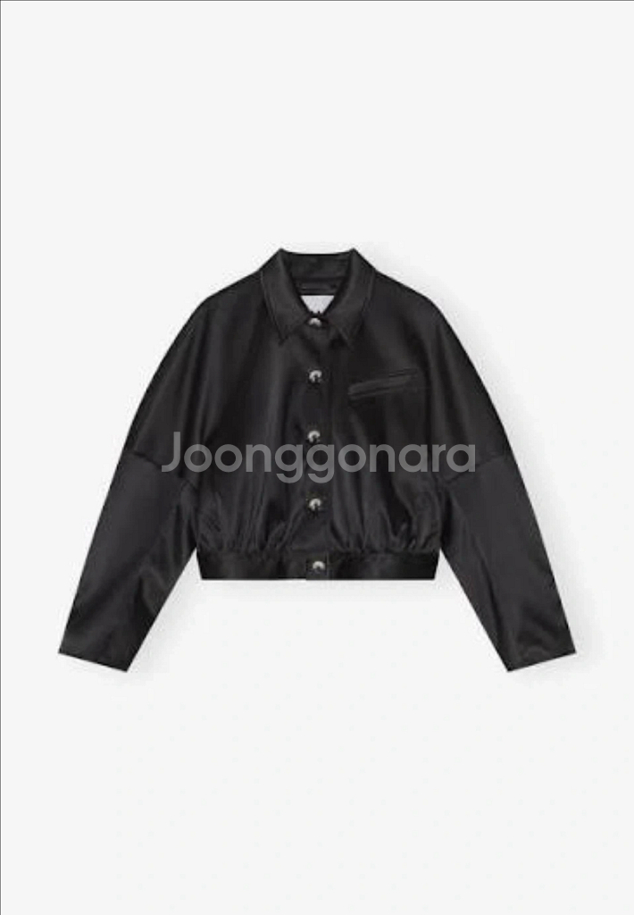 Ganni 가니 새틴 자켓--2