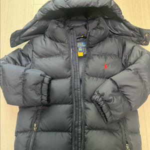 키즈 폴로 덕다운 패딩 4T 큐알정품