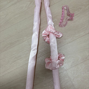 핑크 봉고데기 헤어롤 + 집게 세트