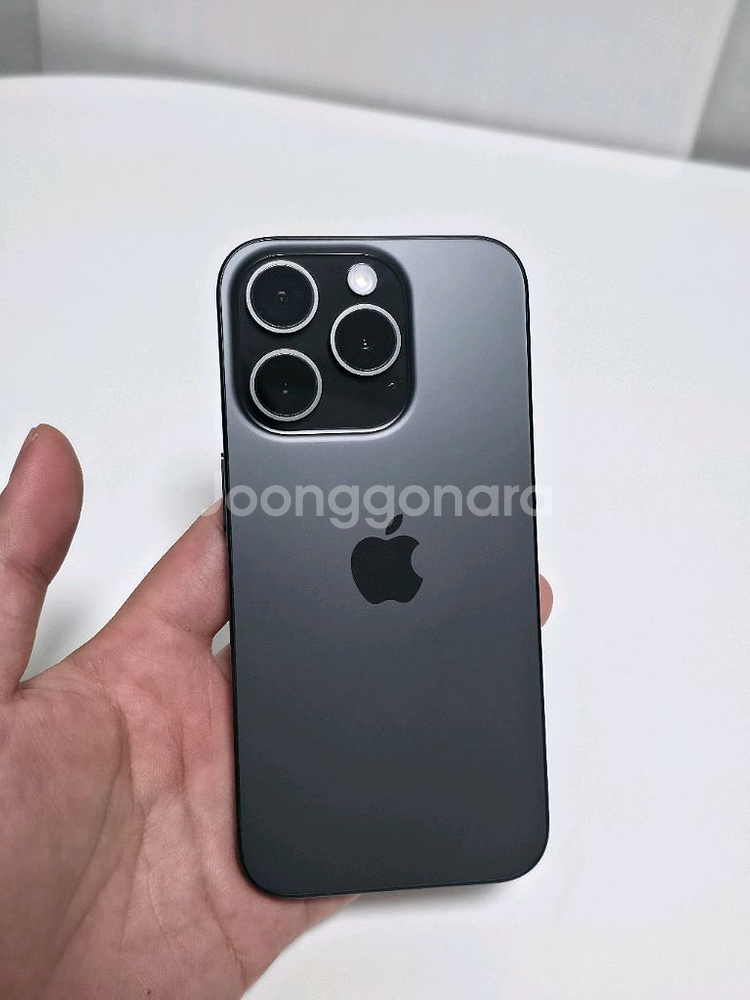 아이폰 15프로 블랙 티타늄 256 자급제 풀박스--14