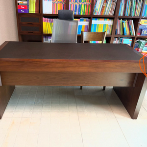 [서울이대] 원목 데스크 책상 (진짜가죽) 100만원->95000원