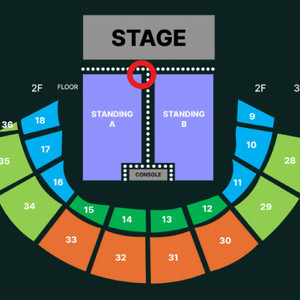 원오크록 내한공연 스탠딩A 250번대 연석 2/27