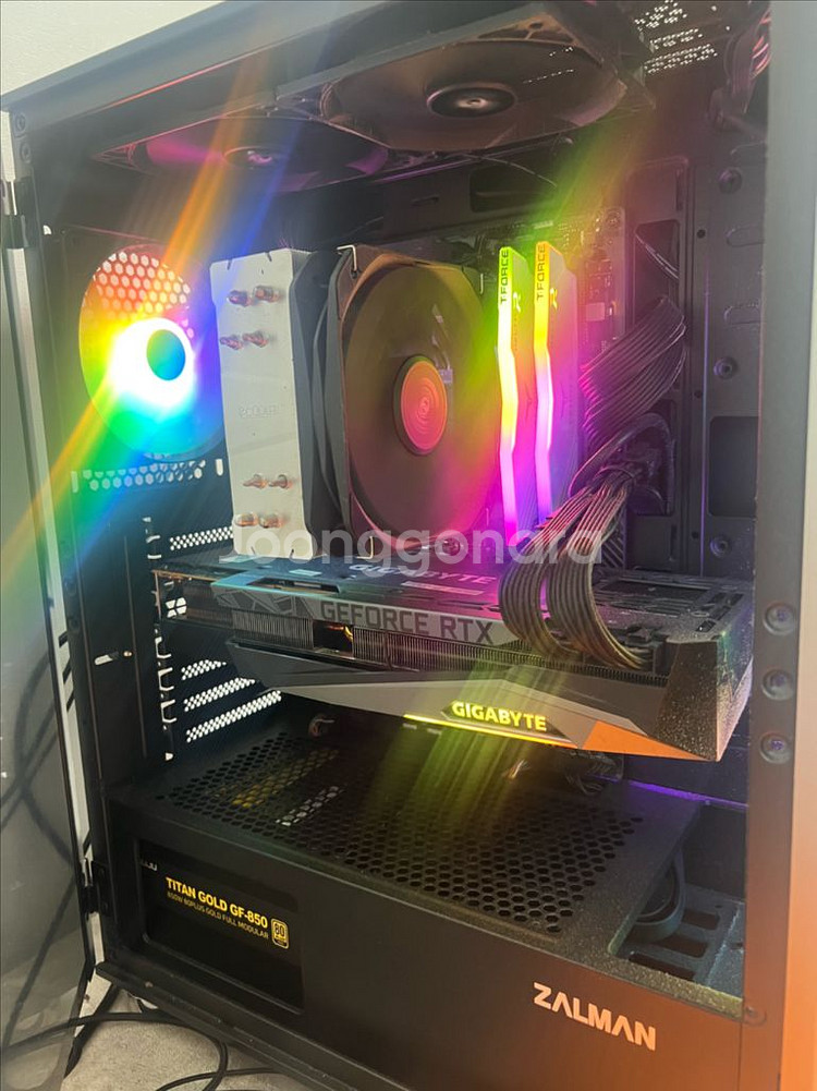 5700x3d 3080 게이밍 중고 컴퓨터 팔아요--0